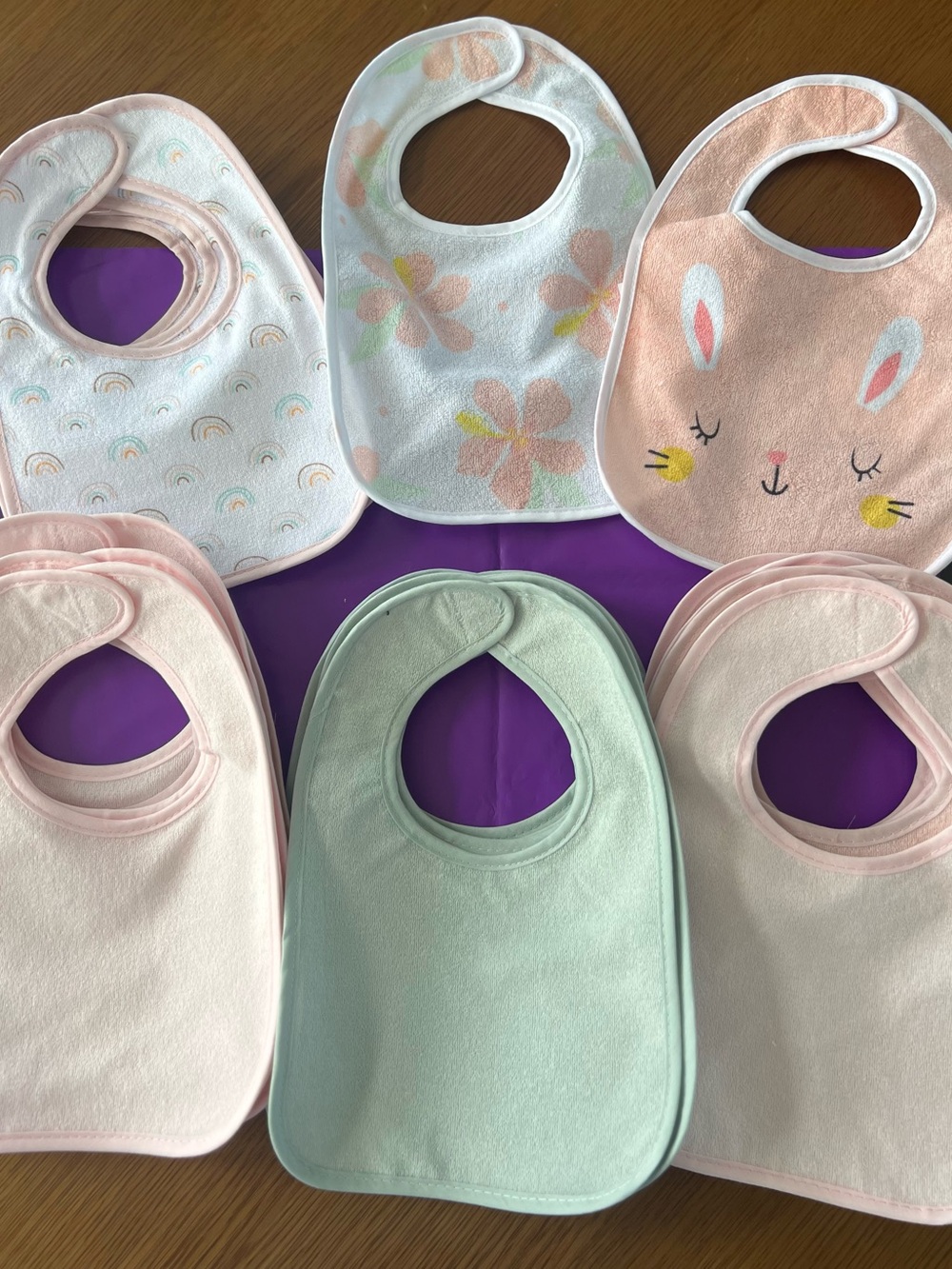 Assorted baby bibs set of 22